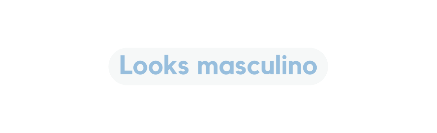 Looks masculino